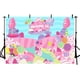 thumbnail image 3 of Fondo de cumpleaños personalizado con diseño de piruleta de Candyland para niñas, decoración para fiesta de cumpleaños de dulces, suministros para princesas, donas arcoíris, helado, fotografía,, 3 of 5