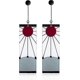 thumbnail image 1 of 925 Sterling Silver Tanjiro Earrings,anime Demon Slayer Cosplay Tanjiro Black Earrings Ear Clip Kimetsu No Yaiba Hanafuda Halloween For Men Women Earr, 1 of 5
