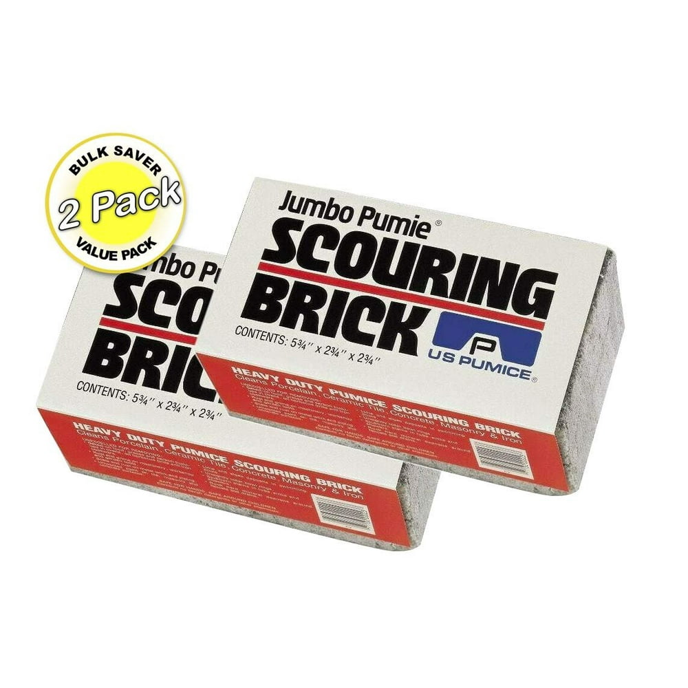 US Pumice Jumbo Pumie Scouring Brick for Large Surface Cleaning Pumice Stone To Clean Pool Tile