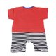 thumbnail image 5 of Conjunto De 2 Piezas Caw Pattern Short Sleeve Rompers Hat Clothes Para 22 '' - 23 '' Doll Look Completo Yotijar Traje del sombrero de los mamelucos de la muñeca, 5 of 6