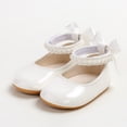 thumbnail image 4 of Yindaity Baby Girls Shoes Princess Dress Shoe Wedding Flats(White,11), 4 of 6
