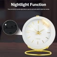 thumbnail image 3 of Small Table Clocks Classic Non-Ticking Tabletop Alarm Clock Battery Operated With Light Analogue Small Clock For Bedroom Office, 3 of 7