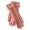 pink, variant on 1 Pair Chain Decor Elastic Cuffs Faux Leather Women Gloves Winter Fleece Lining Touch Screen Full Finger Driving Gloves