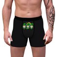 thumbnail image 2 of St. Patrick's Day Print Boxer Briefs for Men, Breathable Close Fitting Underwear, Polyester, 1 Pc, 2 of 7