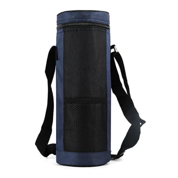 Greeniant Bolsa de transporte Oxford para botella de agua, impermeable, 1,5 l, bolsa de almacenamiento de gran capacidad, manga protectora Kits de desorden para acampar Azul