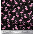 thumbnail image 3 of Soimoi Black Cotton Duck Fabric Flamingo Bird Decor Fabric Printed Yard 42 Inch Wide, 3 of 3