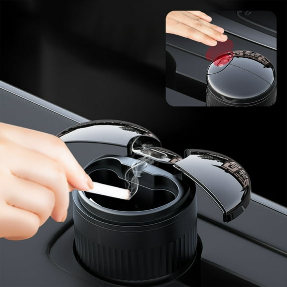 Car Ashtray With Lid Automatic Sensing Infrared Metal Intelligent Ashtray
