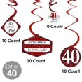 thumbnail image 5 of Big Dot of Happiness We Still Do - 40th Wedding Anniversary - Anniversary Party Hanging Decor - Party Decoration Swirls - Set of 40, 5 of 8