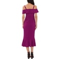 thumbnail image 3 of INSPIRE CHIC Vestidos de Fiesta para Mujeres con Tirantes Espagueti, Vestido Midi con Volantes para Invitadas de Boda, Color Púrpura, 3 of 6