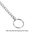 thumbnail image 4 of Unique Bargains 10' Stainless Steel Flat Keychain with Key Ring Clasp, Silver 2 Pack, 4 of 5