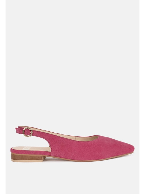 Hocane Real Suede Leather Slingback Sandals