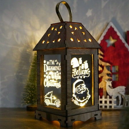 

Christmas Lamp Lantern Decor Hanging Prop Led Candles LED Night Light Candlestick Table Pendants Garden Decor