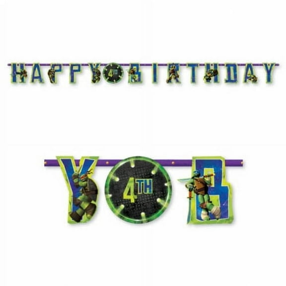 Teenage Mutant Ninja Turtles Jumbo Letter Banner Kit (1ct)