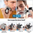 thumbnail image 5 of Newway Easter Compatible avec Rasoir Electriques Hommes, Rechargeable Rasoir lectrique Rasoir tte chauve USB Rasoir rotatif Sans fil tanche Rasoir le, 5 of 5