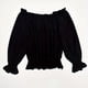 thumbnail image 5 of Blusas Elegantes con Hombros Descubiertos para Mujer, de Larga, con Volantes y Cintura Fruncida, Informales, para Fiesta, Grandes. Negro XXL, 5 of 7
