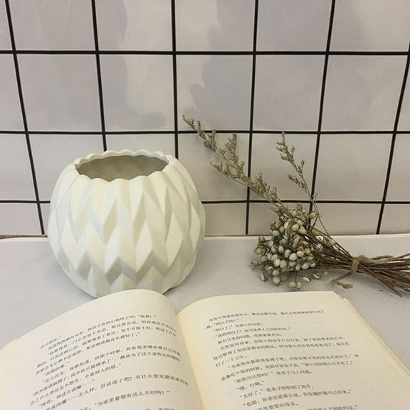 WHAMVOX  Pink Decorations Ceramic Vase Simple Design Flower