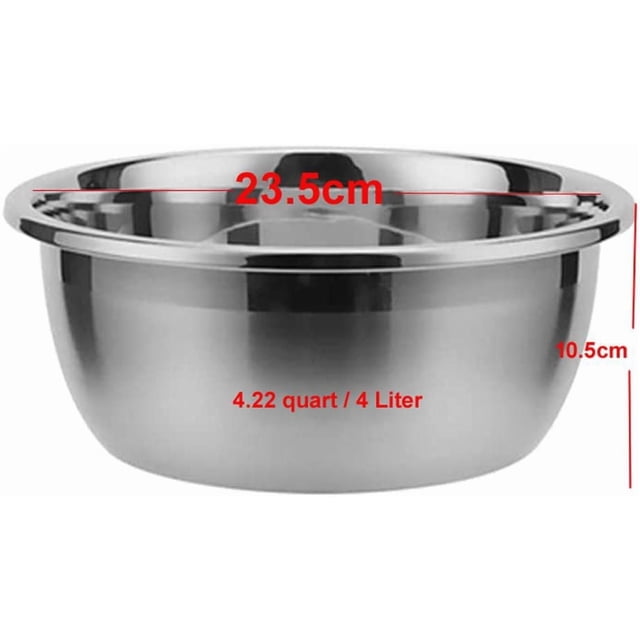 SUNWEALTH 24 cm Stainless Steel Mixing Bowl (1 piece)