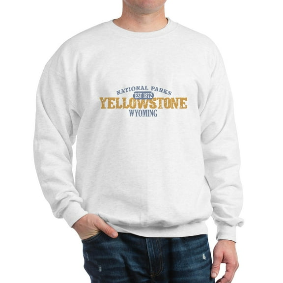 CafePress - Yellowstone National Park WY Sweatshirt - Crew Neck Sweatshirt