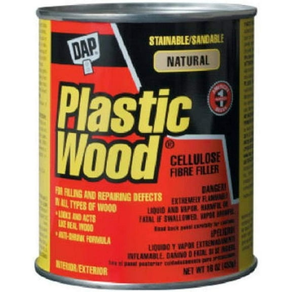 Dap 21506 Plastic Wood Filler, 16-Ounce