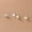Gold, variant on 925 Sterling Silver Open Triangle Stud Earrings Studs Pearl Geometric Jewellery-Gold