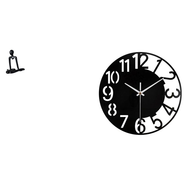 Escultura De Pensador Abstracto, Adorno Y Reloj De Pared Silencioso De Acrílico, Figura Decorativa Para Dormitorio, Armario, Estantería, Chimenea, Hotel, Oficina Y Hogar.