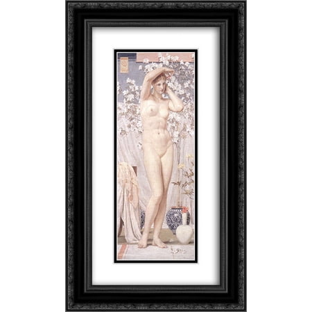 Albert Joseph Moore 2x Matted 14x24 Black Ornate Framed Art Print 'A Venus'