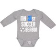 thumbnail image 3 of Inktastic My 1st Soccer Season Boys Long Sleeve Baby Bodysuit, 3 of 5