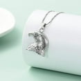 thumbnail image 6 of Eagle Urn Cremation Necklaces for Ashes Jewelry Eagle Keepsake Pendant Memorial Necklace Ash Holder, 6 of 8