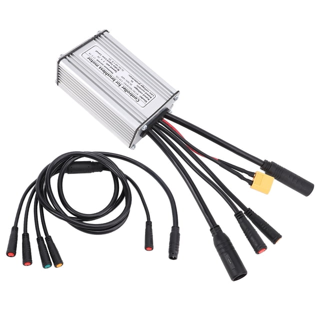 Motor Mountain Bike Controller with Water Proof Connector Light Wire Sine Controller for 36V 48V 350W Motor