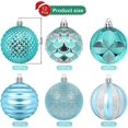 thumbnail image 2 of 60mm/2.36" Christmas Balls Blue, 12 pcs Christmas Baubles, Shatterproof Christmas Tree Balls Ornaments, Christmas Tree Hanging Pendant for XmasBlue, 2 of 5