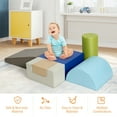 thumbnail image 4 of Costway 6 Piece Climb Crawl Play Set Indoor Kids Baby Toddler Safe Soft Foam Blocks Toys, 4 of 12