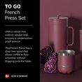 thumbnail image 2 of Cafetera francesa Scanpan TO GO 1.0L con 4 tazas, 2 of 6