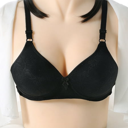 

YCCOTO Womens Gathering 3/4 Cup Bra Wireless Bralette Underwear Brassiere Lingerie Bras