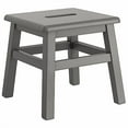 thumbnail image 2 of eHemco Solid Hardwood Step Stool for Adults and Kids, 12.25 Inches, Gray, 2 of 4