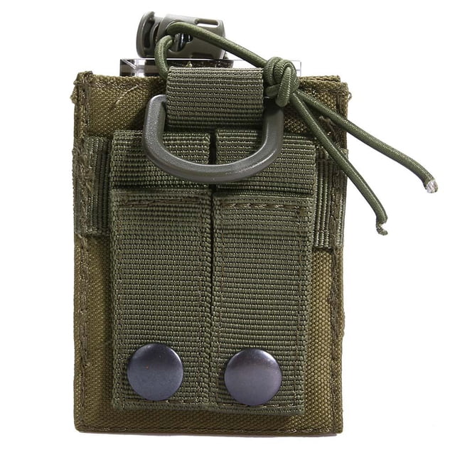 Bolsa De Walkie-Talkie Tmvgtek Outdoor Molle Radio Walkie Talkie Holder Bag Magazine Pouch Pocket (Verde) Likrtyny Para Estrenar