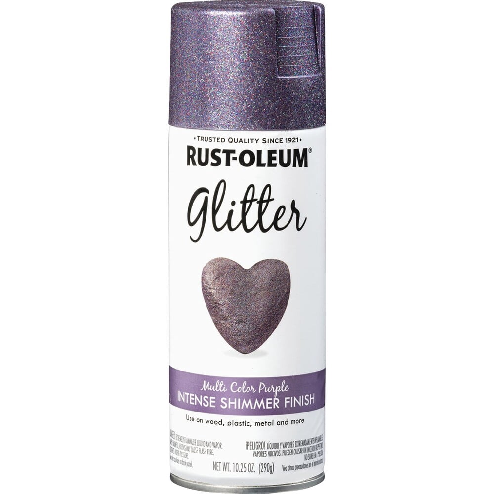 Rust-Oleum Imagine Glitter Spray Paint - Multi-Color, Purple, 10.25 Oz