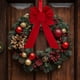 thumbnail image 4 of Red Bow Red Velvet Christmas Party Indoor Garland Christmas Tree Decoration Bow, 4 of 6