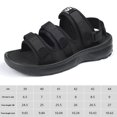 thumbnail image 2 of Sandalias de playa para hombre Suela gruesa Soporte para arco Sandalias de verano Zapatillas (Negro 41), 2 of 9