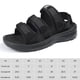 thumbnail image 2 of Sandalias de playa para hombre Suela gruesa Soporte para arco Sandalias de verano Zapatillas (Negro 43), 2 of 9