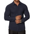 thumbnail image 3 of COOFANDY Dress Shirts for Men Muscle Fit Shirts for Men Wrinkle Free Dress Shirts, 3 of 4