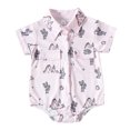 thumbnail image 1 of Gibobby Ropa Para Bebe con estampado de dibujos animados de caballo y Cactus de manga corta para niños y niñas, ropa para recién nacidos(Rosa, 0-3 Meses), 1 of 5