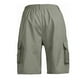thumbnail image 4 of Pantalones cortos de trabajo para hombres ANGGREK OD verdes con cintura ajustable, 4 of 8