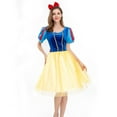 thumbnail image 3 of Women's Snow White Costumes Halloween Princess Costume Dress Up with Headband, 3 of 6