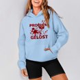 thumbnail image 2 of WEAIXIMIUNG Chandails en Molleton Mignons pour Femmes Preppy Chandail à Capuchon Imprimé Manches Longues Pull Décontracté pour Automne Hiver, 2 of 5