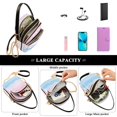 thumbnail image 5 of FORMRS Crossbody Bag for Women Quilted Travel Shoulder Cell Phone Purse with Chain Strap Handbag, Light Pink Stripes, 5 of 7