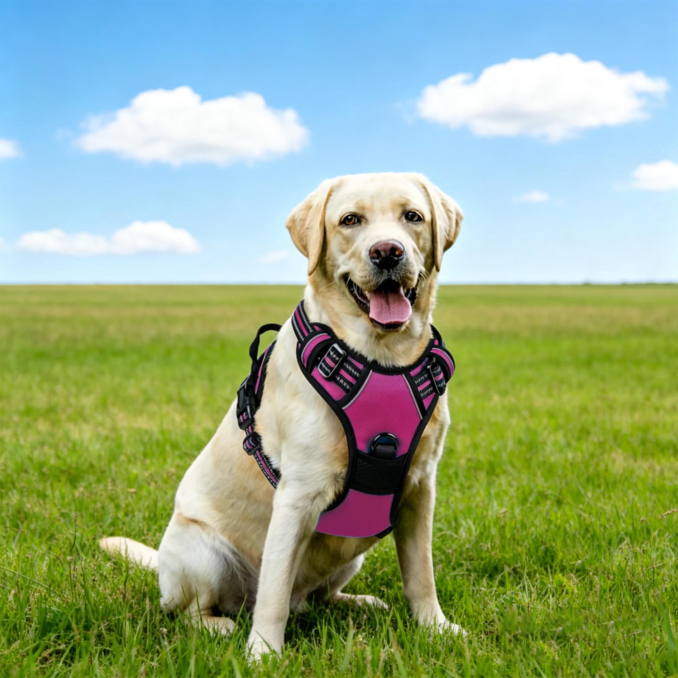 No Pull Dog Harness for Large Dogs, Dog Harness and Leash Set, Heavy Duty Dog Harness for Large Dogs, No Pull Adjustable Pet Harness for Medium Large Dogs