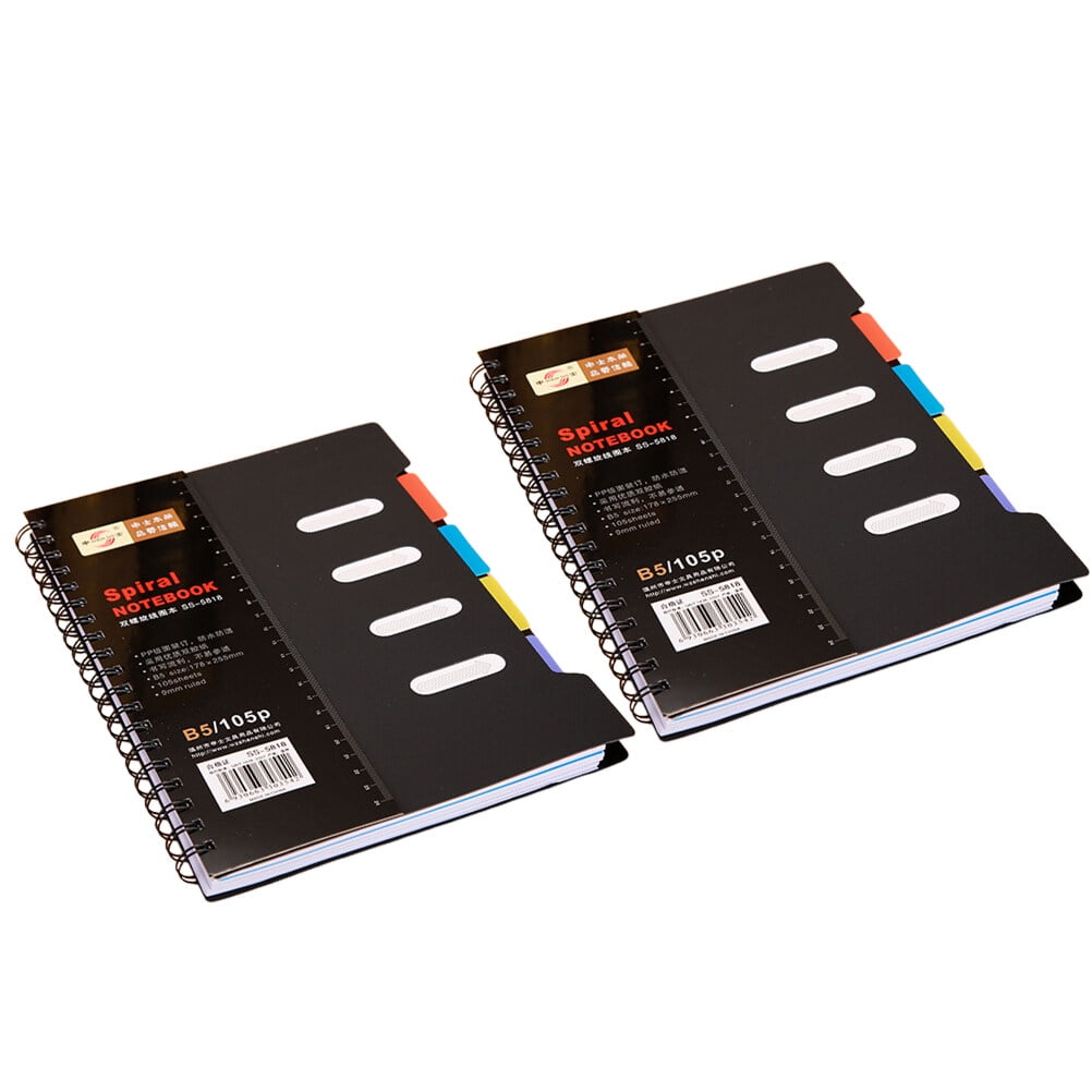 Notebook Spiral Ruled Dividers Subject Journal Notebooks Project