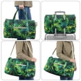 thumbnail image 6 of Garronmavis Large Quilted Duffle Bag for Women Tropical Palm Tree Print Weekender Overnight Bag Carry On Travel Bag Gym Dance Tote with Zipper Pockets, 6 of 7