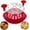 Red, variant on Chicken Shredder, Large Chicken Shredder Tool Twist, Visible Meat Shredder Machine for Chicken Breast Beef Pork with No-Slip Strip & Ergonomic Handle Suitable for Pork Beef Chicken (Red)