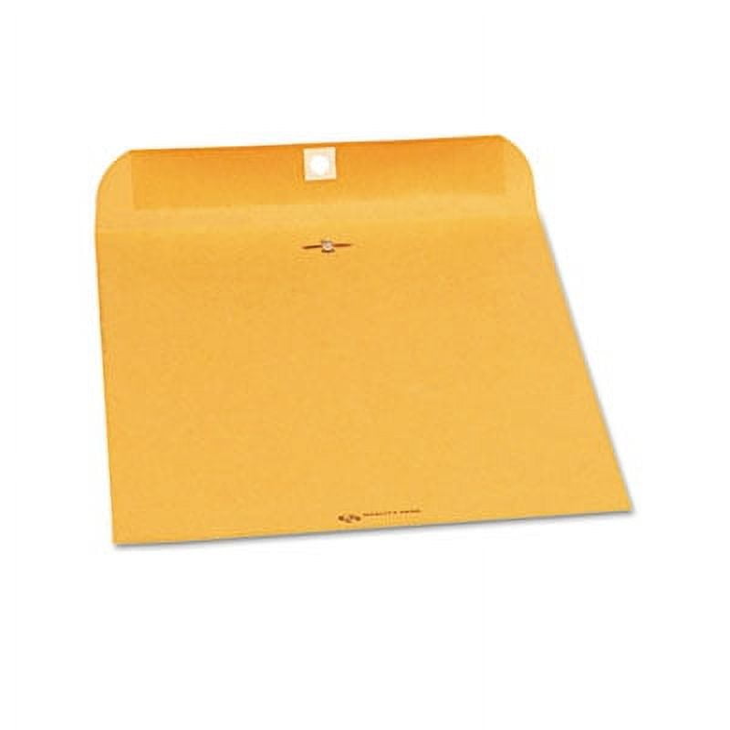 Quality Park Clasp Envelope, #1, Cheese Blade Flap, Clasp/Gummed Closure, 6 x 9, Brown Kraft, 100/Box (37755)